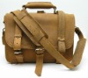 Fashion shoulder-strap leather briefcase