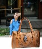 Fashion skull rivets hotsale leather handbags