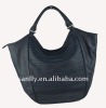 Fashion soft genuine leather handbag/beach bag