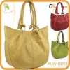 Fashion soft leather plain shoulder bag