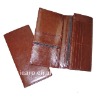 Fashion travel leather passport wallet for men