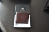 Fashion trendy brand antibacterial high-quality  genuine leather gift box with man wallet