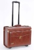 Fashion trolley genuine leather aviation bag(Hi14115)