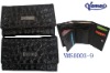 Fashion wallet with crocodile pattern