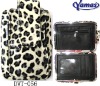 Fashion wallet with leopard pattern