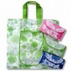 Fashion waterproof shopping bag with flower