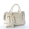 Fashion white retro tote geniune leather bag