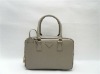 Fashion women brand quality leather grey tote handbag