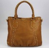 Fashion women genuine leather handbag MOQ is 1 piece