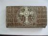 Fashion women's purse with rhinestone cross