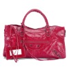 Fashion women wholesale brand red leather handbags