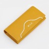 Fashion yellow leather wallet for ladies