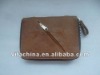 Fashion zipper lady wallet with high quality PU