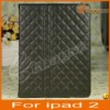 Fashionable Bright Colors PU Side Open Case For iPad 2 With Trim Diamond LF-0484