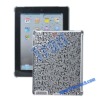Fashionable Earthworm Pattern Design Trend Hard Plastic Protective Cover Case for iPad 2(Black)