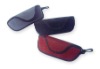 Fashionable Hook-and-Loop Closure Microfiber Glasses Bag EVA Case