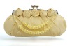 Fashionable Satin Evening Bag with bead