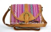 Fashionable Tribal Shoulder Bag for Ladies, with magnetic buckle ,decorate with needle roll buckle