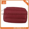 Fashionable clutch red ziplock mini lady's leather cosmetic bag