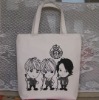 Fashionable cotton shopping bags.