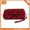 Fashionable cute zipper closure LEOPARD  PU practical lady cosmetic bag