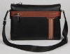 Fashionable design dark coffee casual leather handbag