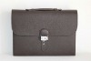 Fashionable ladies black leather hand bags and purse