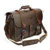 Fashionable men leather outdoor gear backpack