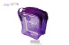 Fashionable purple PVC zipper cosmetic bags