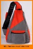 Fashionable triangle canvas backpack