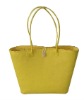 Fashionable wheat straw woven beach bag