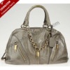 Fashionable women handbag tote in genuine leather