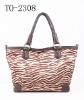 Fashionable zebra-stripe ladies handbag TO-2308