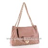 Fashional Designed Rivet & Chain genuine leather handbag shoulder bag
