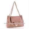 Fashional Designed Rivet & Chain genuine leather handbag shoulder bag