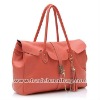 Fashional Style Lock Catch Genuine Leather women's handbag