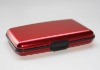 Fashional design red color aluminum credit card holder