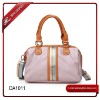 Fashional fake leather handbag with colorful stain strap(DA1011)