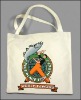 Fashional recycled canvas tote bag with long shoulder