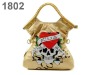 Fashional style women leather gold large hand bags