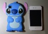 Fast Delivery 3D Stitch Movable Ear Flip Hard Case Cover for iPhone 4G 4S