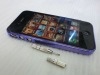 Fast delivery Ultra thin crossline metal bumper for iphone 4 4G