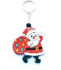 Father Christmas key ring,Christmas promotional gift,Christmas tree key chain
