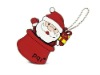 Father Christmas mobile phone strap,phone spring strap,hang mobile phone strap