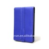 Faux Leather Vertical Flip Cover Stand Case for Barnes and Noble NOOK( blue )