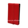 Faux Leather Vertical Flip Cover Stand Case for Barnes and Noble NOOK( red )