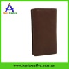 Faux leather long bifold wallet for gifts