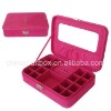 Faux suede jewelry box
