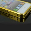 Ffor apple iphone 4g alu bumper cases -Gold