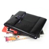File bag style full grain leather case for iPad newest gen
